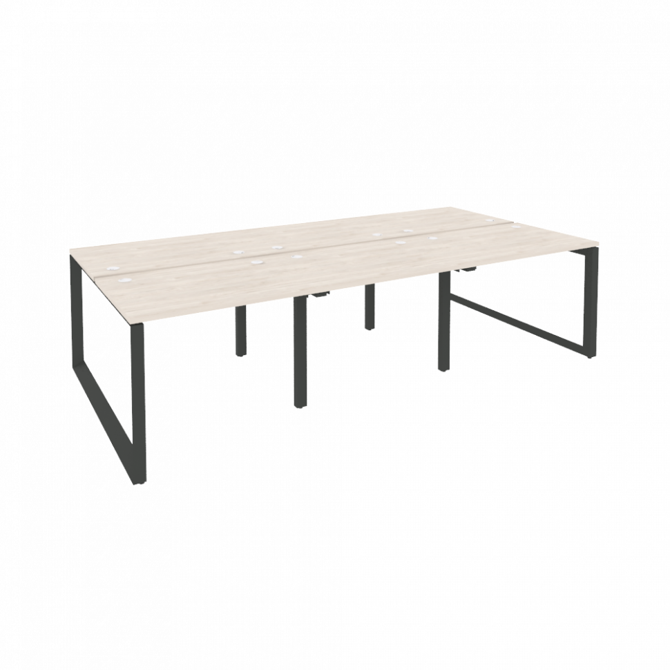 Onix Рабочая станция на О-образном м/к O.MO-D.RS-6.1.7 Денвер Светлый/Металл Антрацит 2940*1475*750