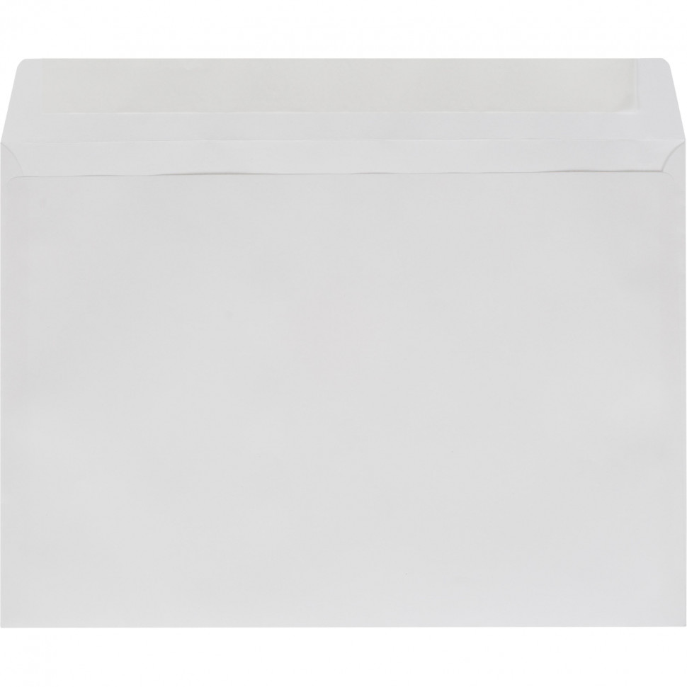 Конверт C4 ECOPOST белый стрип 229х324 без зап. 80г, бел.92-100% 500шт/уп