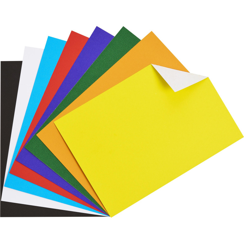 Картон цветной  8л.8цв.А4 мелованный ColorPics в папке