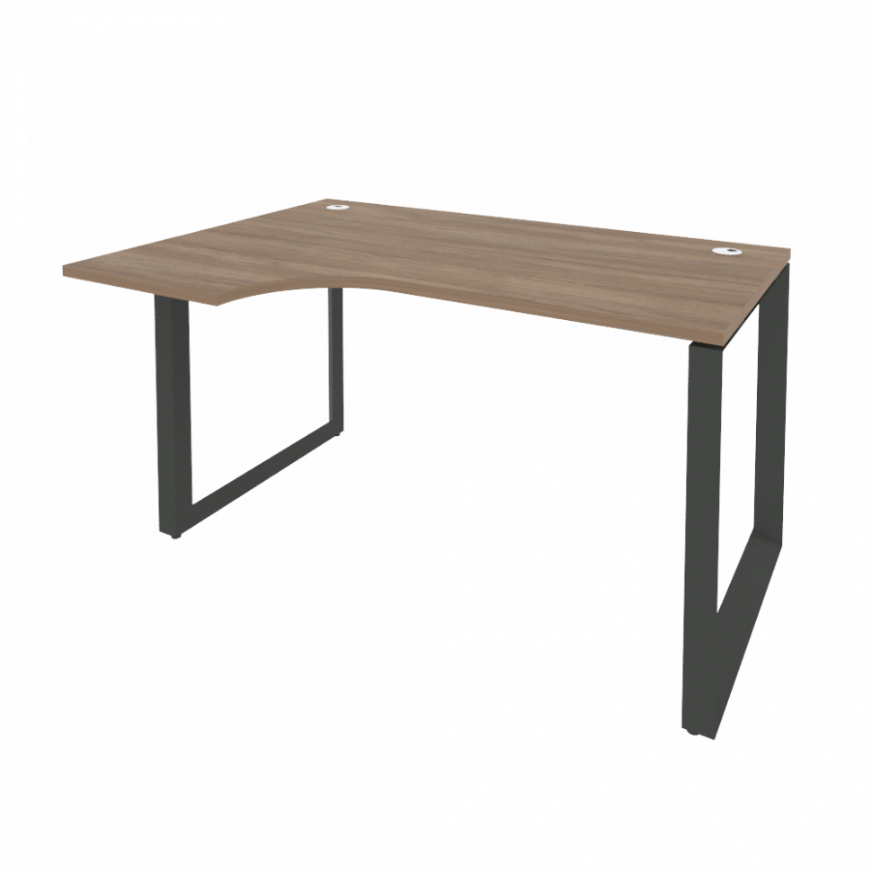 Onix Стол эргономичный левый на О-образном м/к O.MO-SA-2 (L) Дуб Аризона/Металл Антрацит 1380*980*75