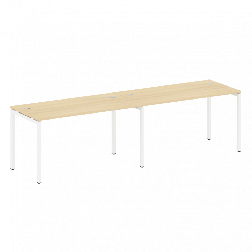 Metal System Quattro Рабочая станция на 2 места на П-образном м/к 40БП.СМ-2.3 Акация Лорка/Металл Бе