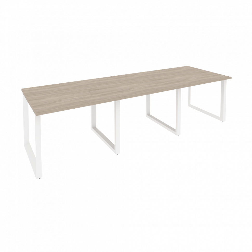 Onix Стол переговорный O.MO-PRG-3.1 Дуб Аттик/Металл Белый 2940*980*750 Onix Стол переговорный O.MO-PRG-3.1 Дуб Аттик/Металл Белый 2940*980*750