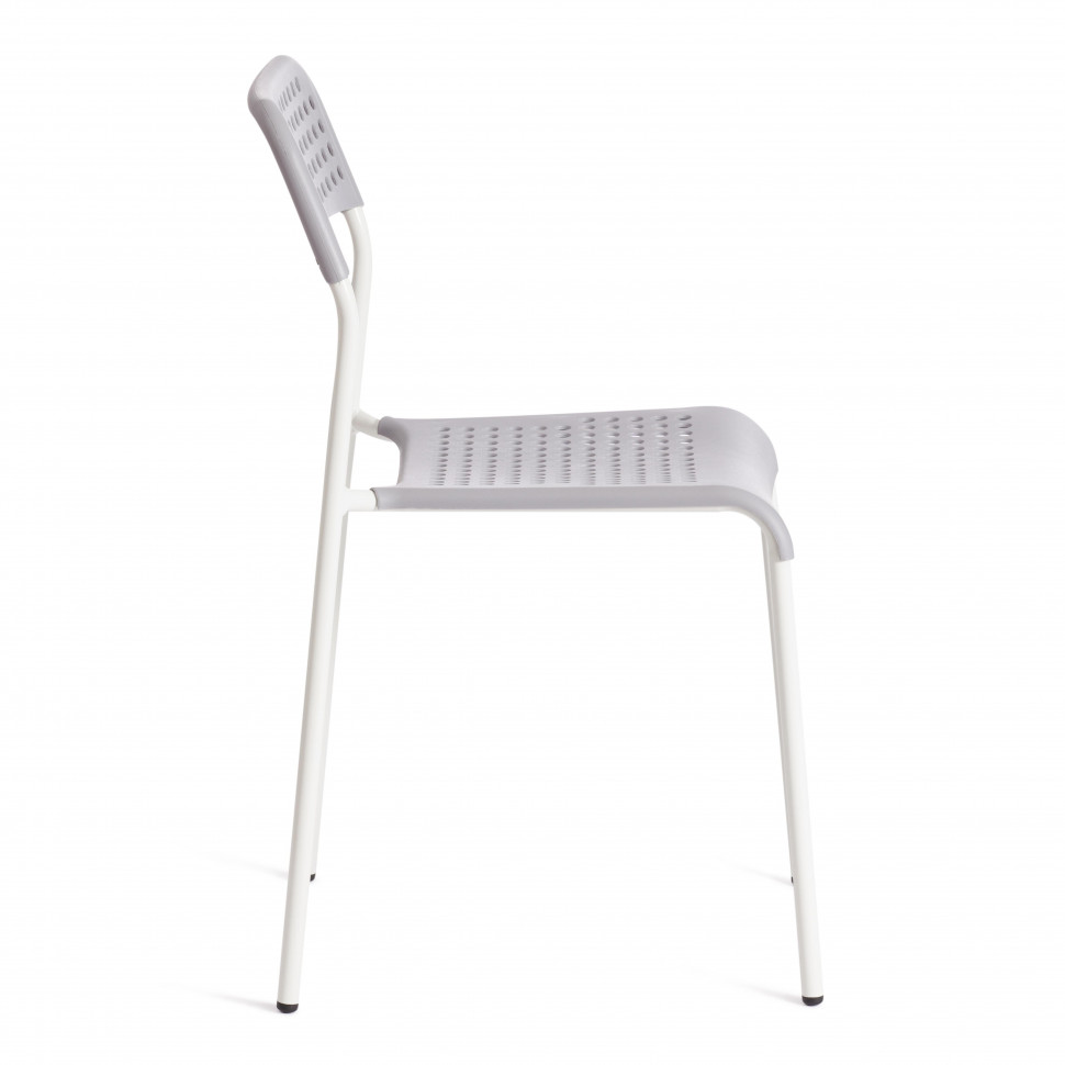 Стул ADDE (mod. C-049) / 1 шт. в упаковке металл/пластик, Grey (серый) /White (белый), 39 х 49 х 78 см