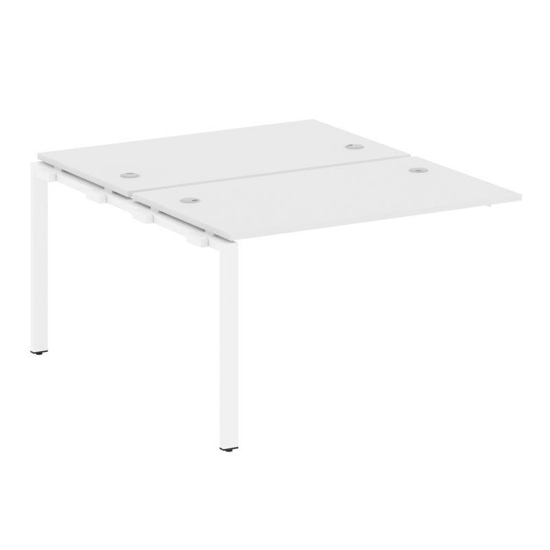 Metal System Проходной элемент рабочей станции на П-образном м/к БП.ПРС-СП-2.2 Белый/Металл Белый 12