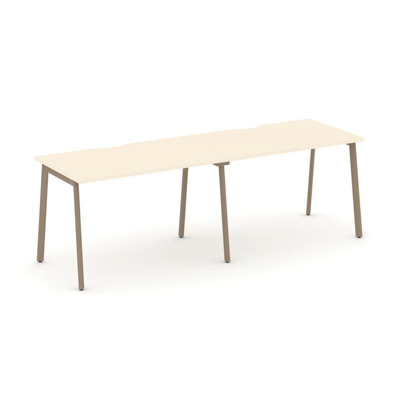 Estetica Рабочая станция 2 места ES.RS-2.2-VP Сатин/Металл Латте 2360*730*750 Estetica Рабочая станция 2 места ES.RS-2.2-VP Сатин/Металл Латте 2360*730*750