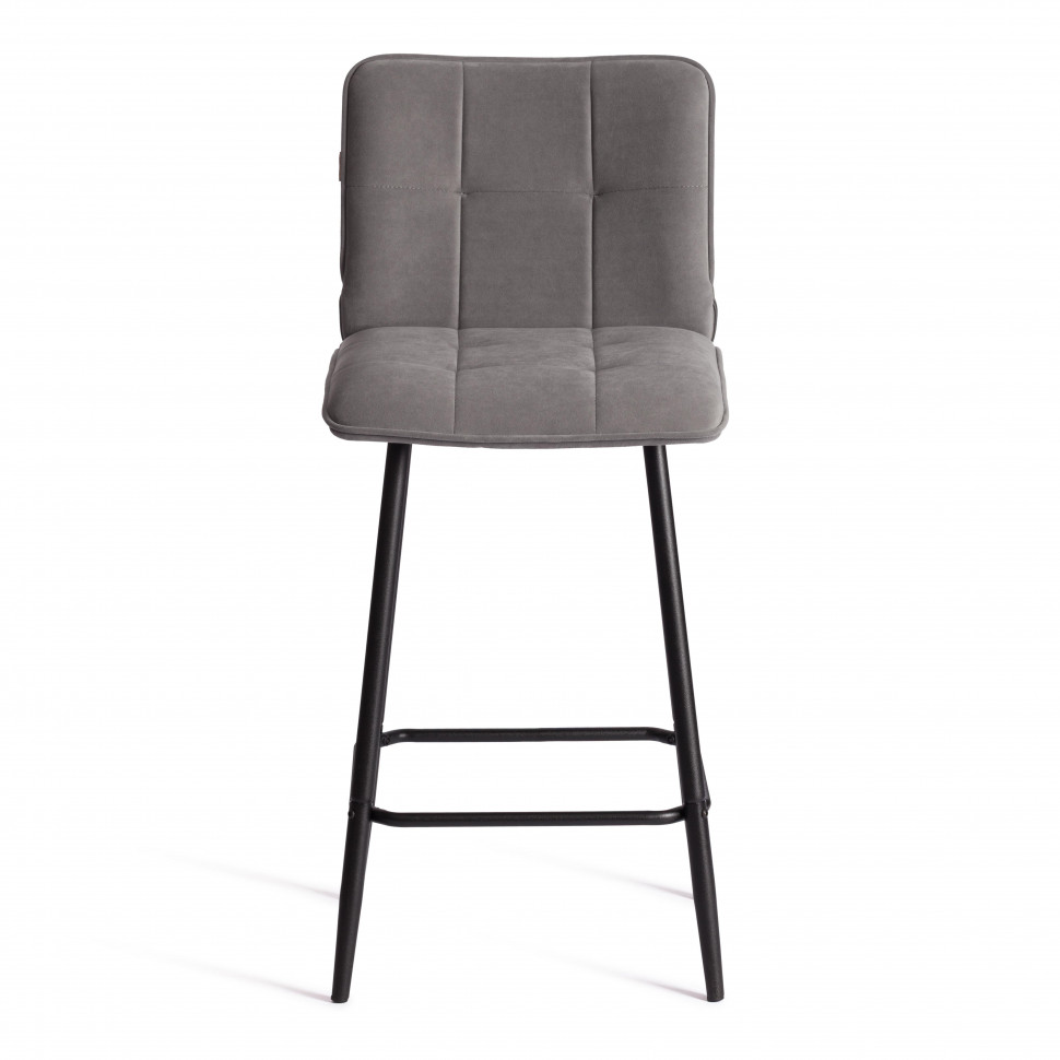 Полубарный стул  Bari/Бари велюр, серый, 29, 42х55х99 см
