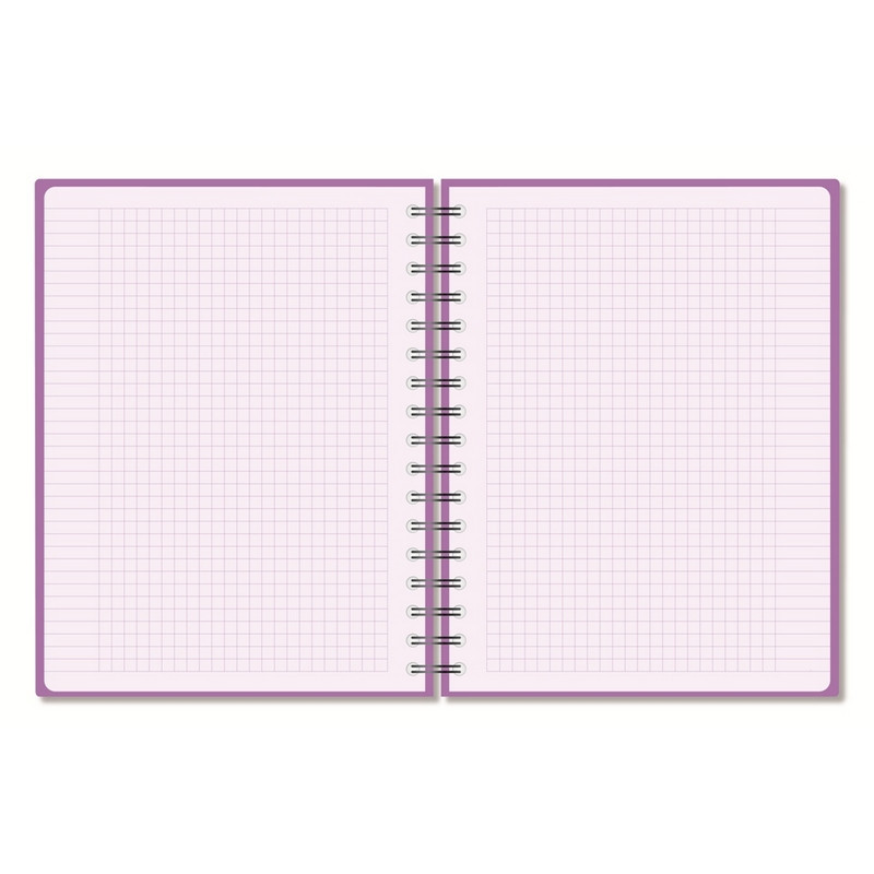 Бизнес-тетрадь А5,96л,кл,спир,пласт,тон.бл. Attache Bright colours Сиренев Бизнес-тетрадь А5,96л,кл,спир,пласт,тон.бл. Attache Bright colours Сиренев