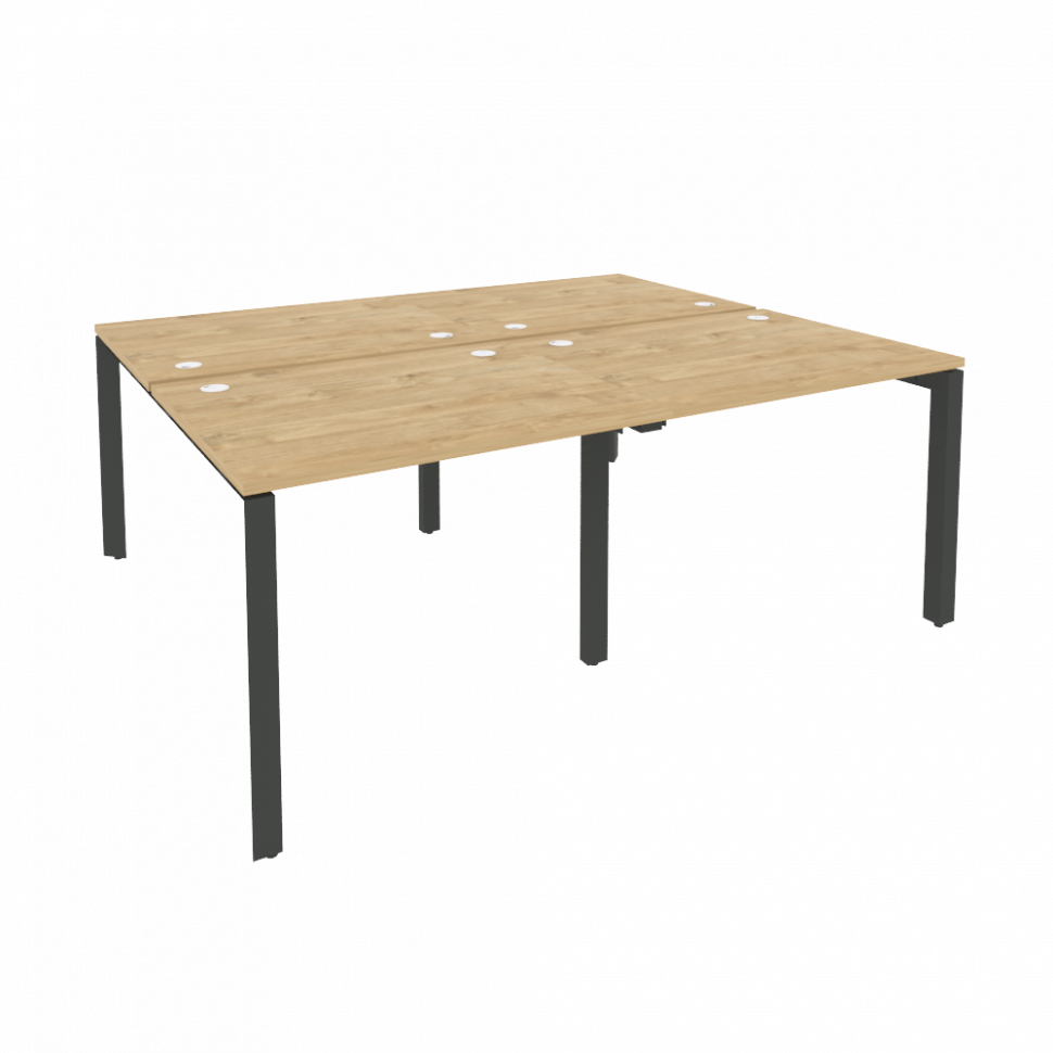 Onix Рабочая станция на П-образном м/к O.MP-D.RS-4.1.8 Тиквуд Светлый/Металл Антрацит 1960*1635*750