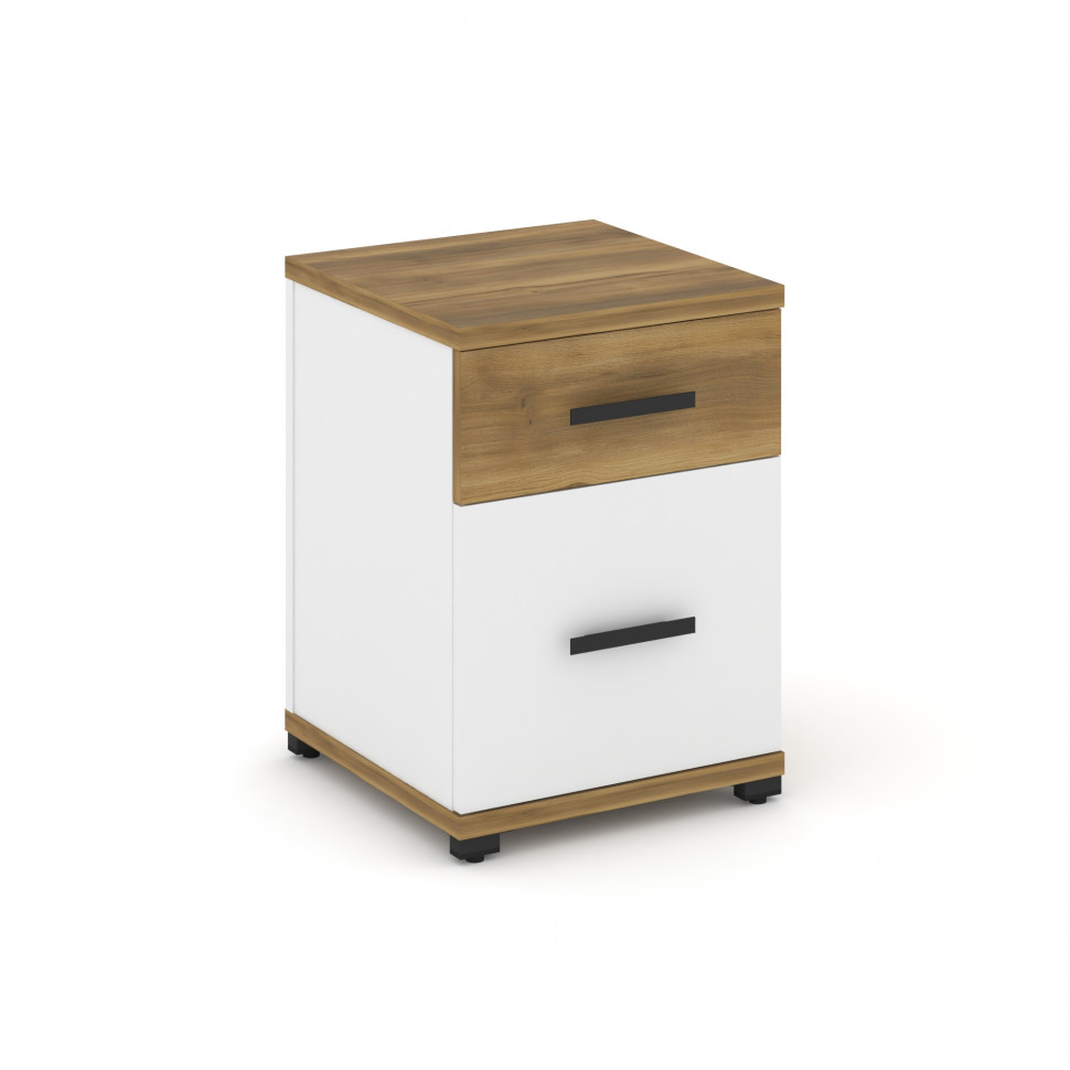 Concept Тумба опорная/приставная 1 ящ.+1 распаш. фасад CN.TUO-004 B Сандал Янтарный/Белый Бриллиант/ Concept Тумба опорная/приставная 1 ящ.+1 распаш. фасад CN.TUO-004 B Сандал Янтарный/Белый Бриллиант/