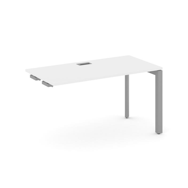 Style Project Стол-приставка к опор. элем. SN-59P.OPRS-001 Белый/Металл Серый/Серебро Заглушка 980*6