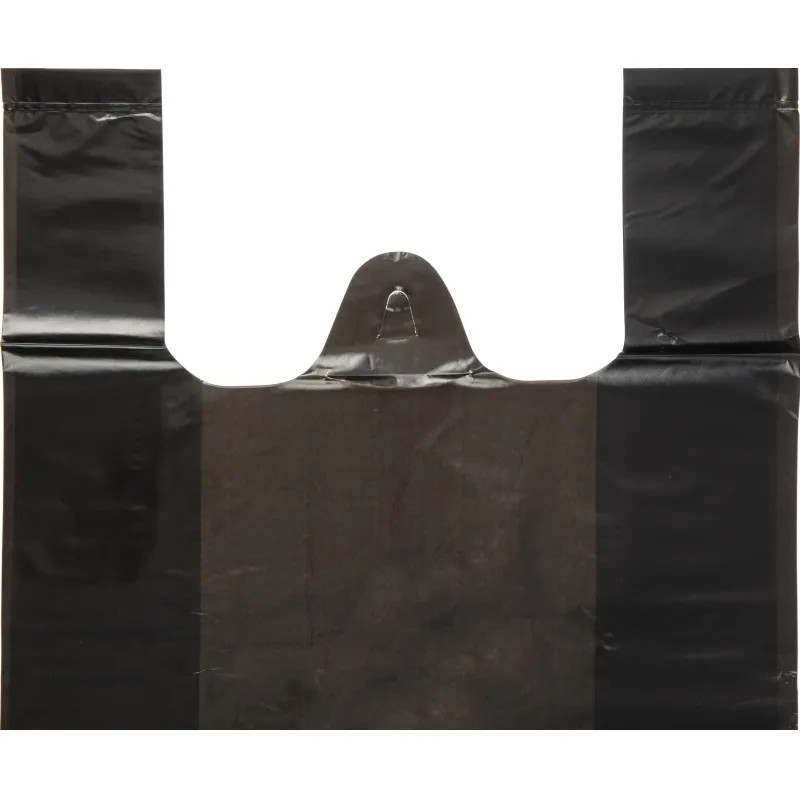 Пакет-майка УСИЛЕННЫЙ, ПНД, 40+18+70 см, черный, 45 мкм, 50 шт/уп