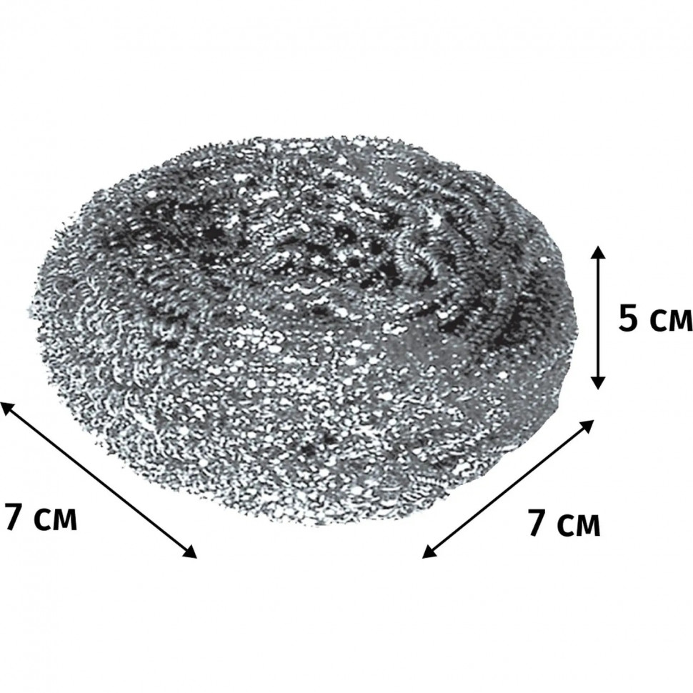 Губка-мочалка для мытья посуды YORK Мега спиральная стальная