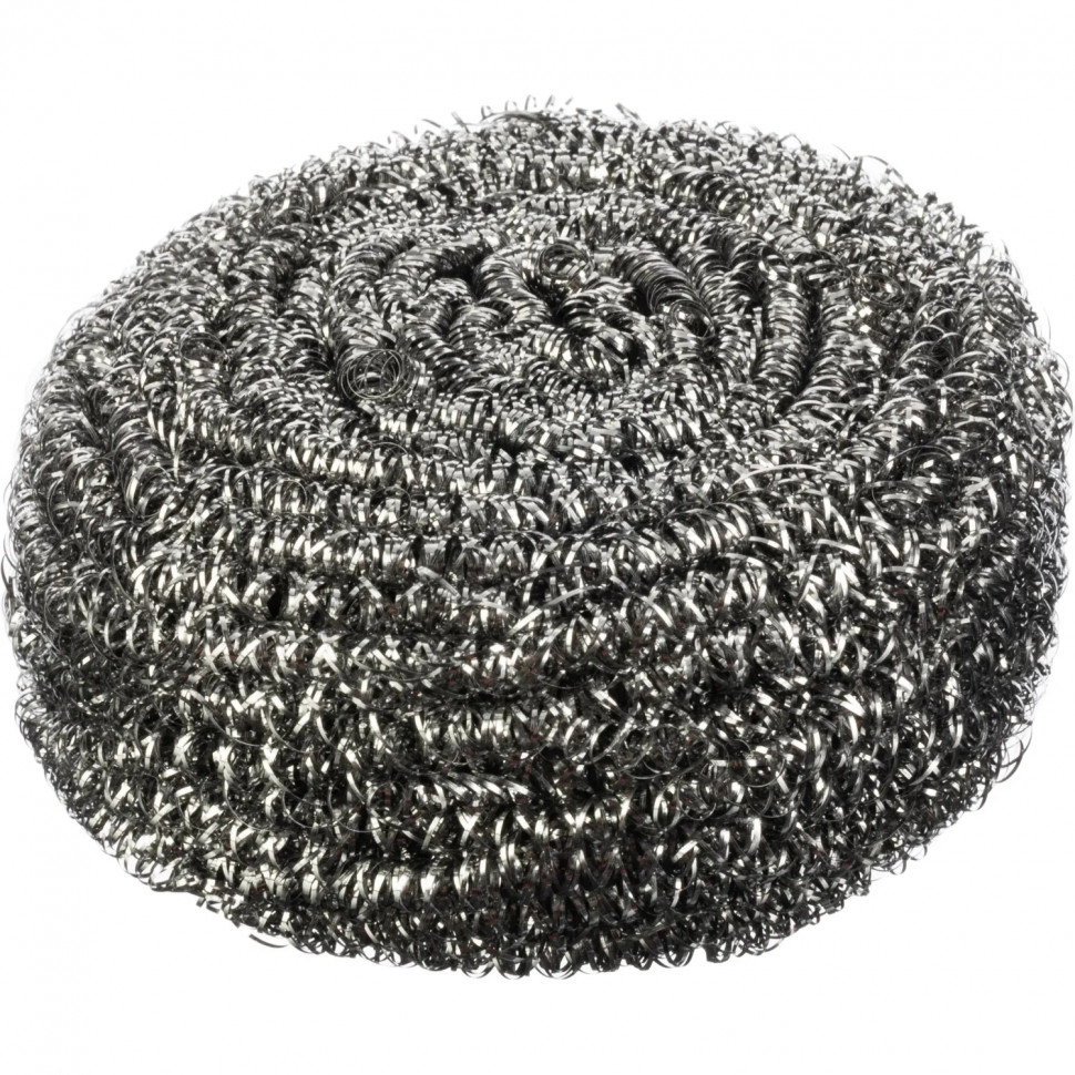 Губка-мочалка для мытья посуды YORK Мега спиральная стальная