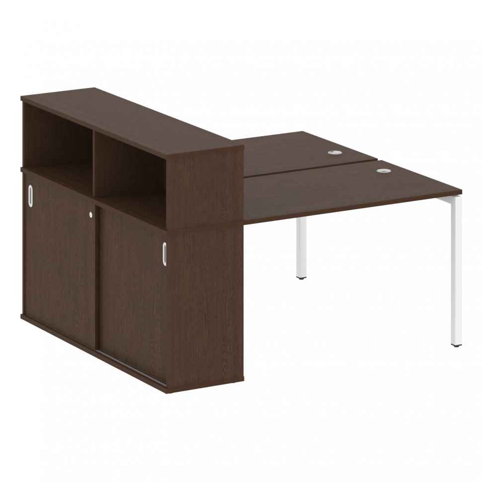 Metal System Quattro Рабочая станция с шкафом-купе на П-образном м/к 40БП.РС-СШК-2.2 Т Венге Цаво/Ме Metal System Quattro Рабочая станция с шкафом-купе на П-образном м/к 40БП.РС-СШК-2.2 Т Венге Цаво/Ме