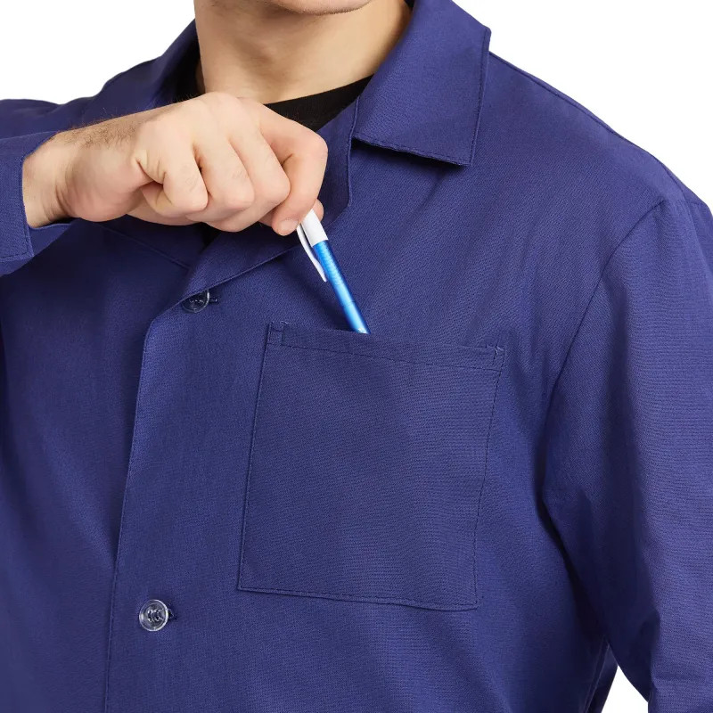 Халат мужской у02-ХЛ синий (р.56-58) 182-188