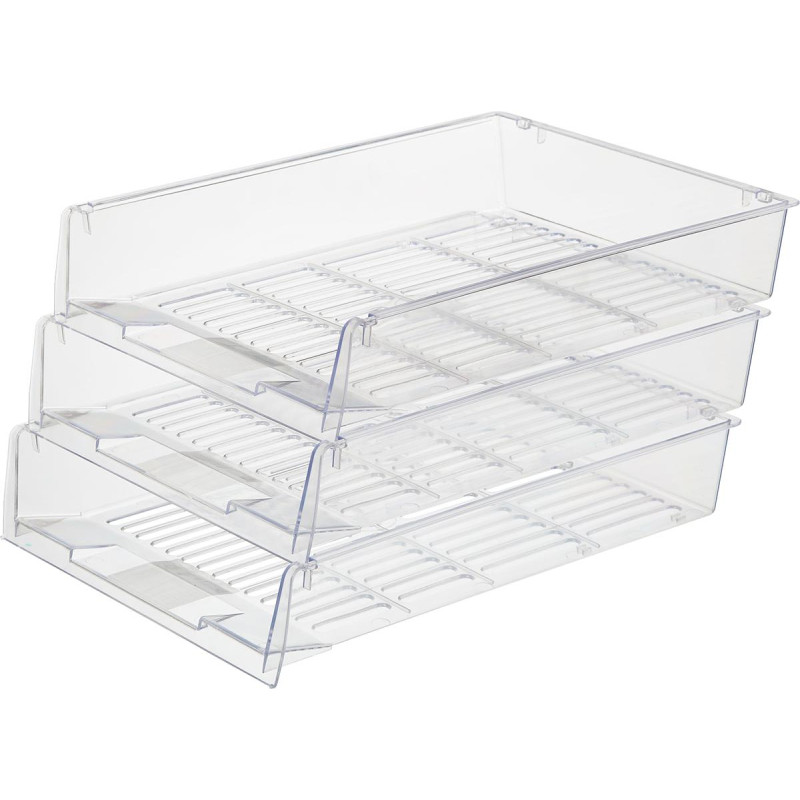 Лоток горизонтальный Attache решетчатый прозрачный