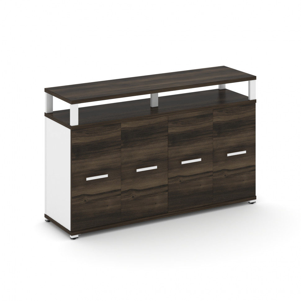 Concept Распаш. шкаф опорный/приставной с верх. горизонтом  CN.SOPR-006 W Дуб Мали/Белый Бриллиант/М