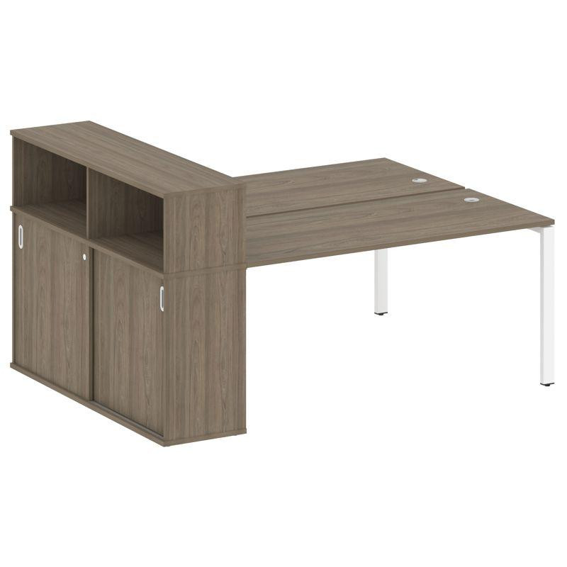 Metal System Рабочая станция с шкафом-купе на П-образном м/к БП.РС-СШК-2.4 Т Вяз Благородный/Металл Metal System Рабочая станция с шкафом-купе на П-образном м/к БП.РС-СШК-2.4 Т Вяз Благородный/Металл