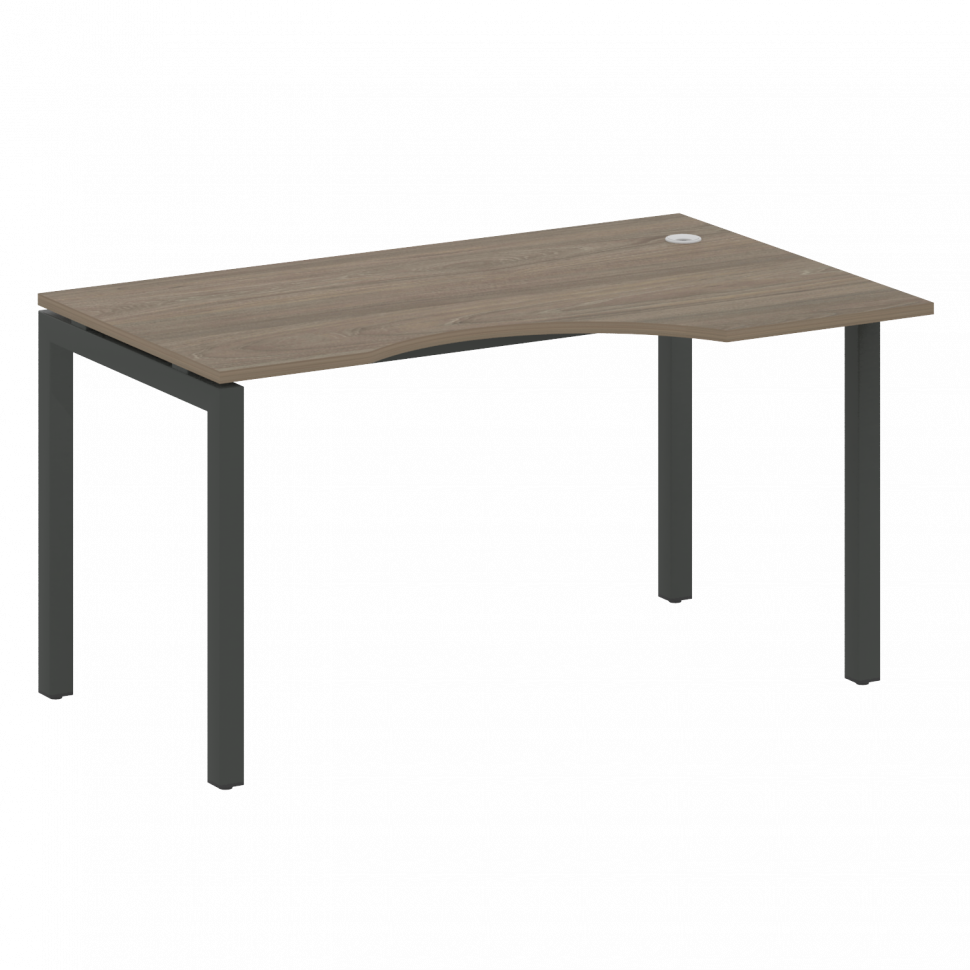 Metal System Quattro Стол криволинейный правый на П-образном м/к 50БП.СА-2 (R) Вяз Благородный/Метал Metal System Quattro Стол криволинейный правый на П-образном м/к 50БП.СА-2 (R) Вяз Благородный/Метал