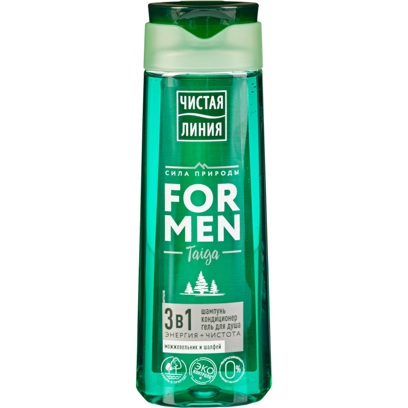 Подарочный набор for men Чистая линия Ежедневный уход,250+80мл муж