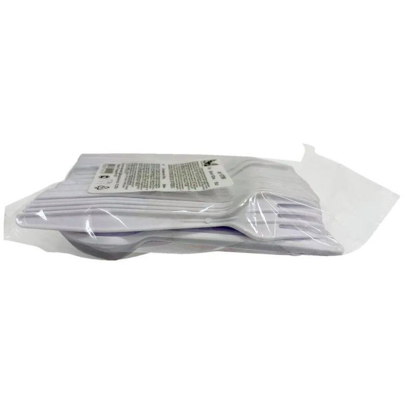 Вилка одноразовая 162мм, бел., кукурузный крахмал, 50шт/уп