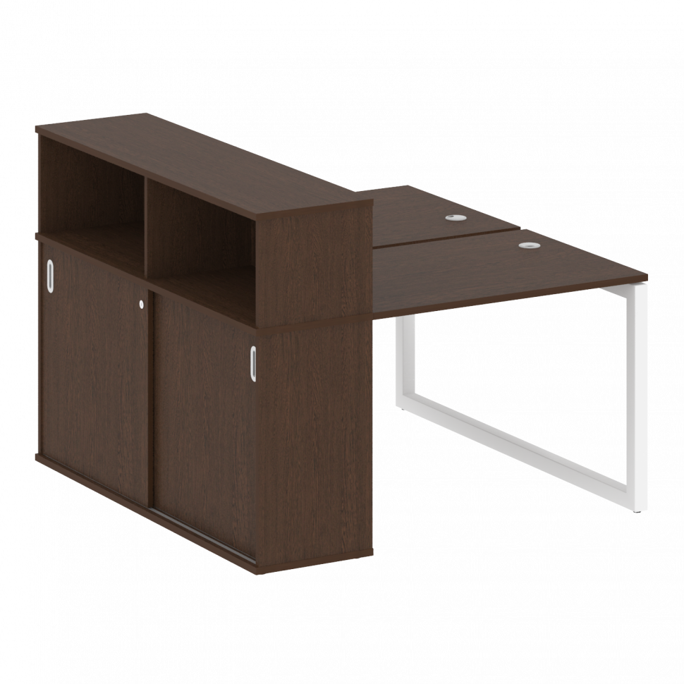 Metal System Quattro Рабочая станция с шкафом-купе на О-образном м/к 50БО.РС-СШК-2.1 Т Венге Цаво/Ме Metal System Quattro Рабочая станция с шкафом-купе на О-образном м/к 50БО.РС-СШК-2.1 Т Венге Цаво/Ме