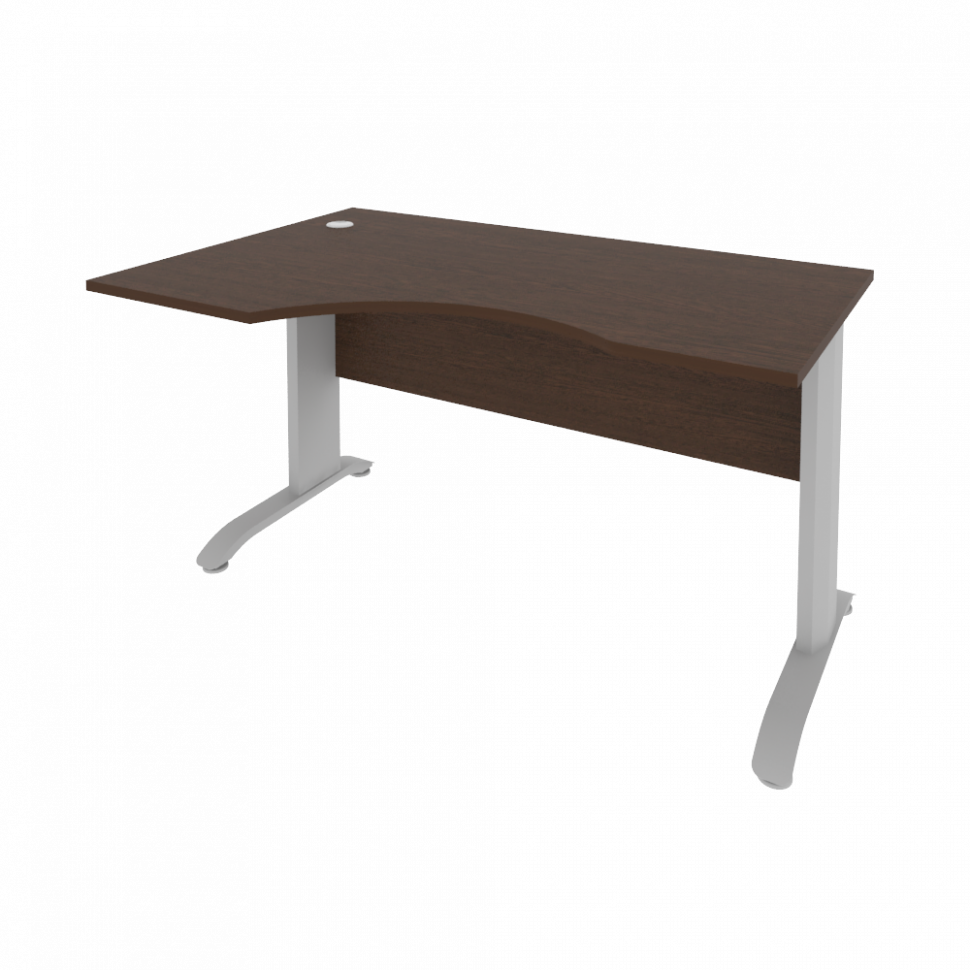 Riva Metal-L Стол криволинейный левый ПЛ.СА-2 (L) Венге Цаво/Металл Серый 1400*900*750 Riva Metal-L Стол криволинейный левый ПЛ.СА-2 (L) Венге Цаво/Металл Серый 1400*900*750