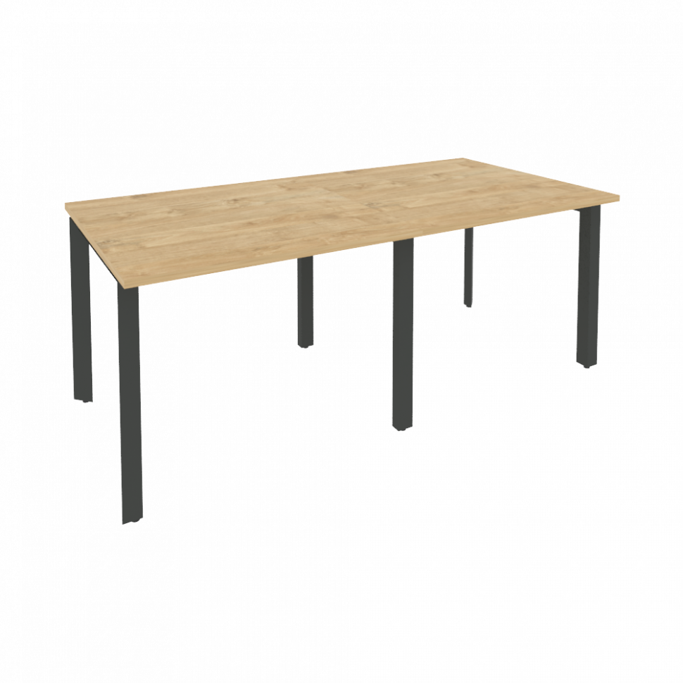 Onix Стол переговорный O.MP-PRG-2.1 Тиквуд Светлый/Металл Антрацит 1960*980*750 Onix Стол переговорный O.MP-PRG-2.1 Тиквуд Светлый/Металл Антрацит 1960*980*750