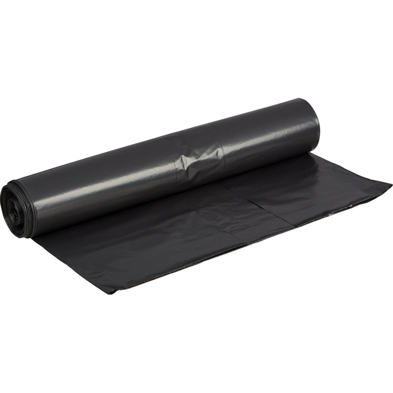 Мешки для мусора Комус 240 л черные (ПВД 65 мкм, 10 штук в рулоне)