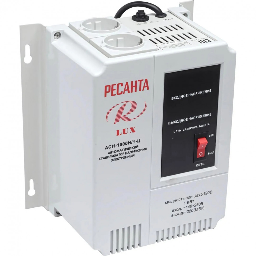 Стабилизатор РЕСАНТА АСН- 1 000 Н/1-Ц Lux (63/6/14)