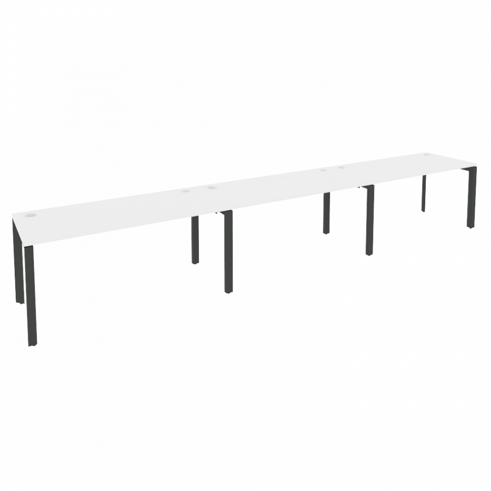 Onix Рабочая станция на П-образном м/к O.MP-RS-3.4.7 Белый Бриллиант/Металл Антрацит 4740*720*750