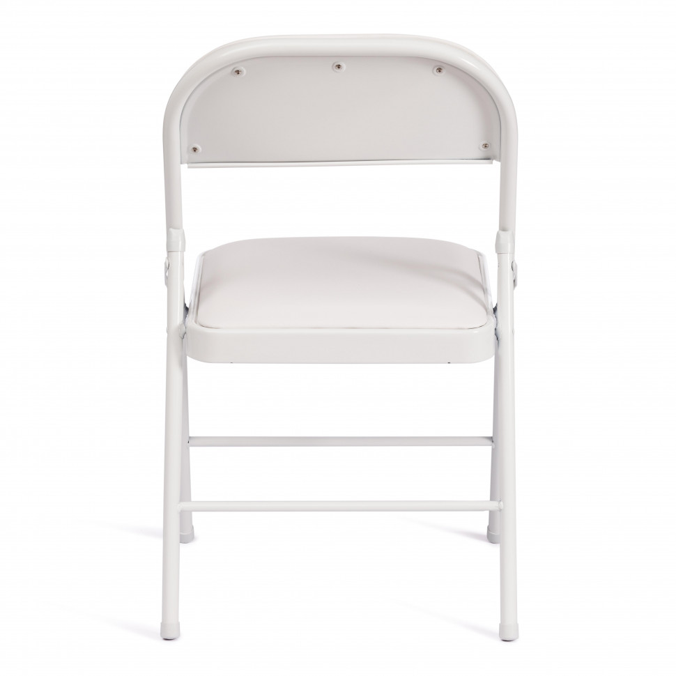 Стул складной FOLDER (mod. 3022G) каркас: металл, сиденье/спинка: экокожа, 46.5 х 47.5 х 79 см, white (белый) / white (белый)