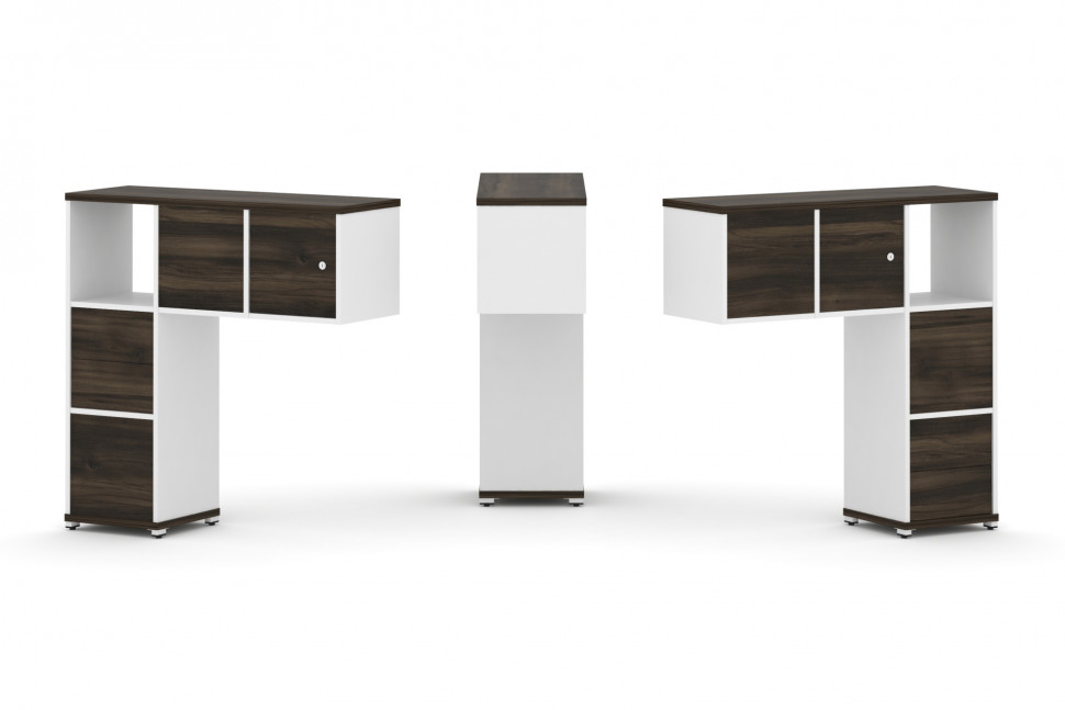 Concept Надставка низкая CN.DNN-004 Дуб Мали/Белый Бриллиант/Металл Белый 1099*365*1130 Concept Надставка низкая CN.DNN-004 Дуб Мали/Белый Бриллиант/Металл Белый 1099*365*1130