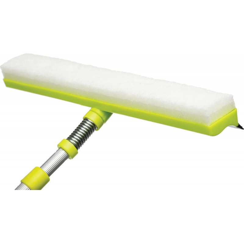 Швабра для мытья окон Home Queen сгон(склиз) губка, ручка телескопическая