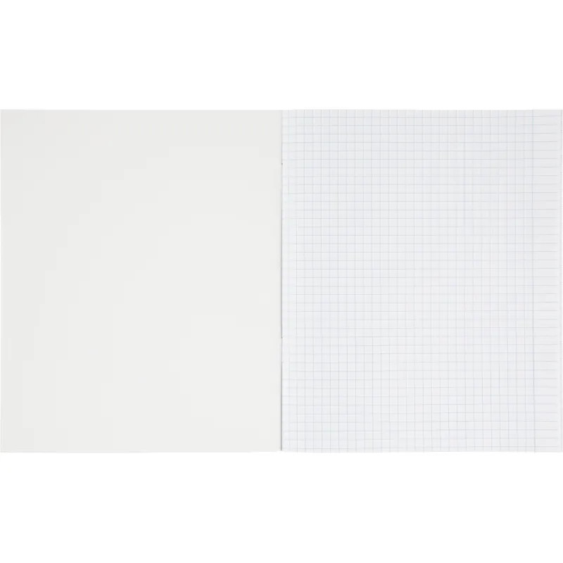 Тетрадь общая А5 48л Attache Градиент Бирюза клетка, 65г, скрепка, УФ-лак