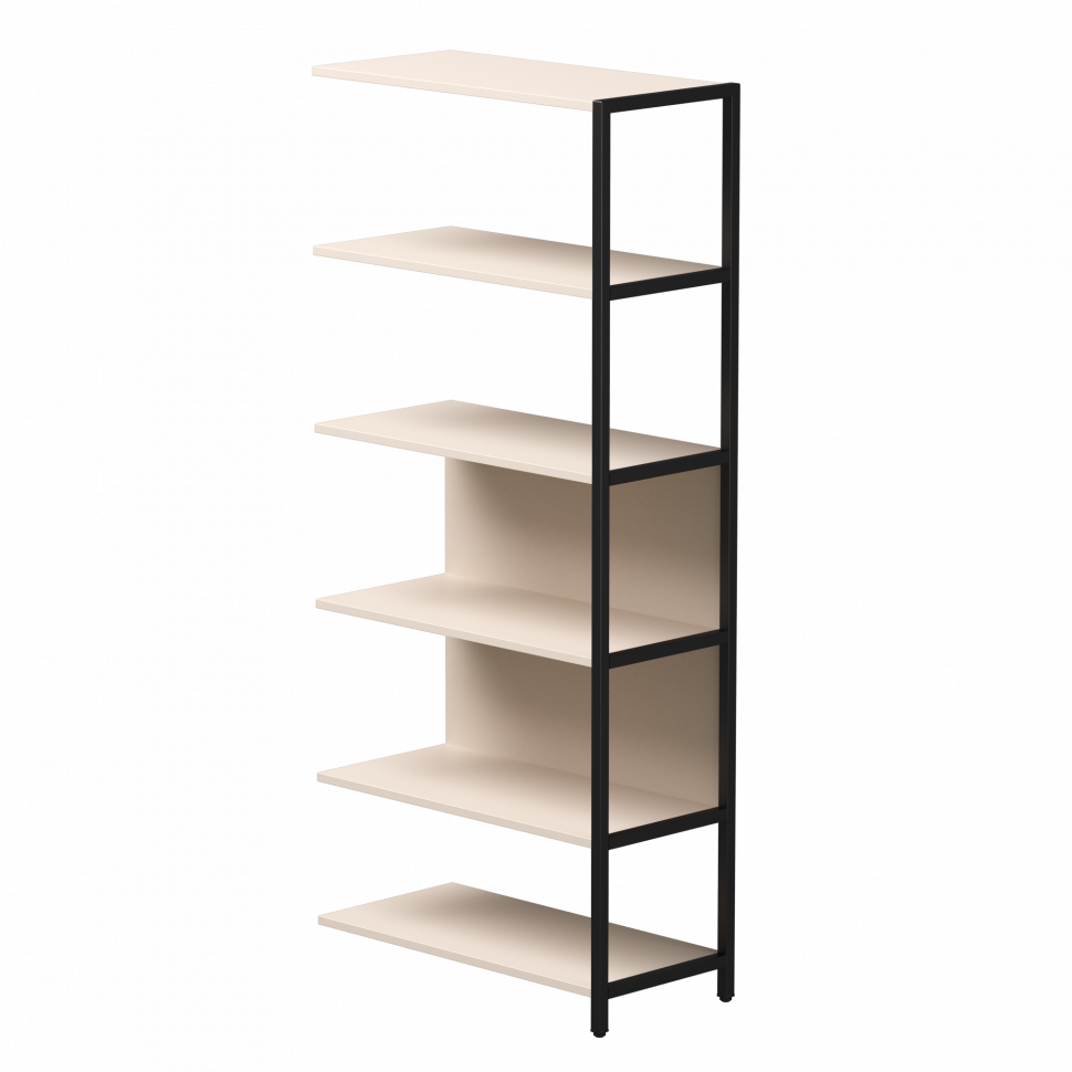 Полустеллаж металлический высокий Everprof EVO (ЭВО) 805х385x1840 Кашемир/Черный