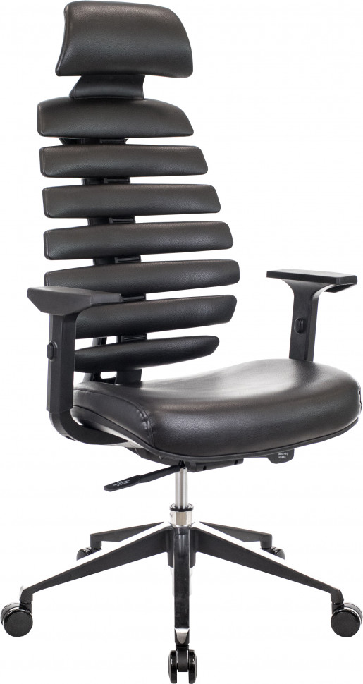 Кресло Everprof Ergo Black (Эрго Блэк) Экокожа Черный