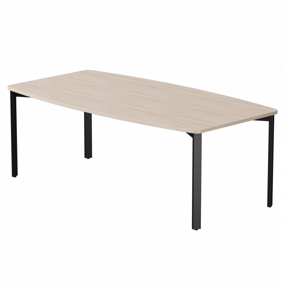 Стол переговорный Everprof EVO (ЭВО) 2100х1100x755 Дуб Соната/Черный