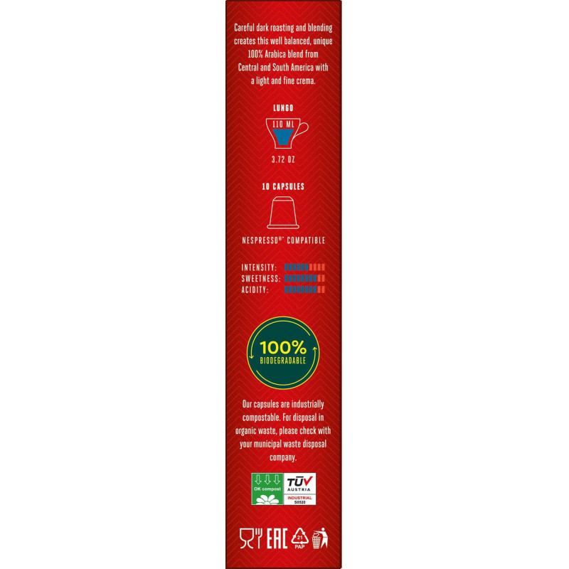 Кофе в капсулах Julius Meinl Лунго Классико BIO, 10 кап (94031)