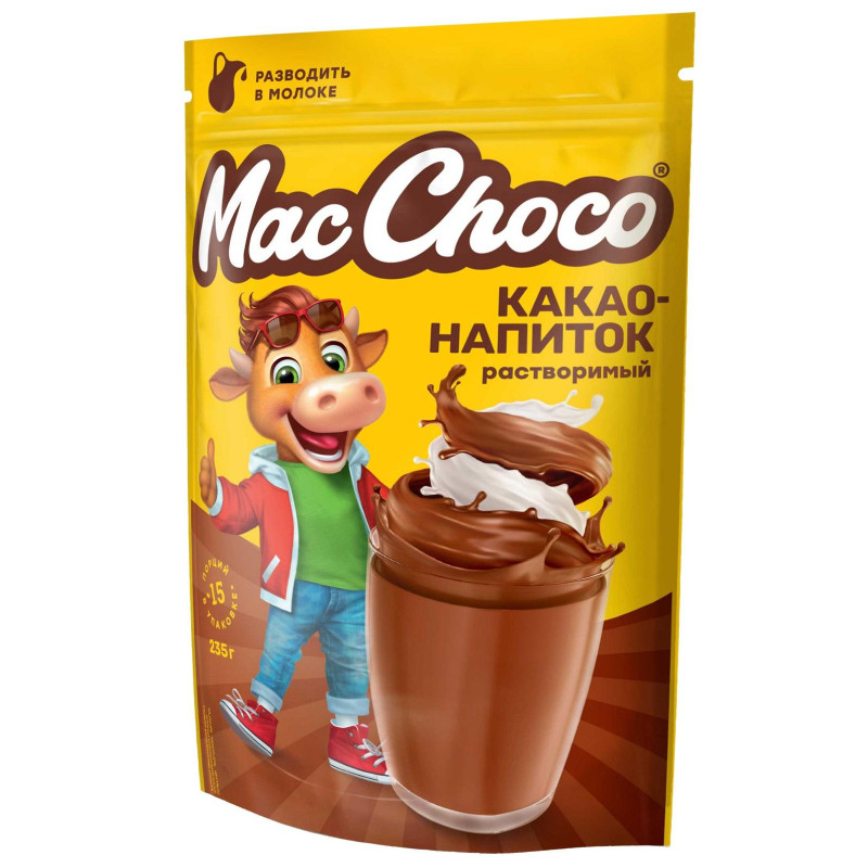 Какао напиток MacChoco, 235гр Какао напиток MacChoco, 235гр