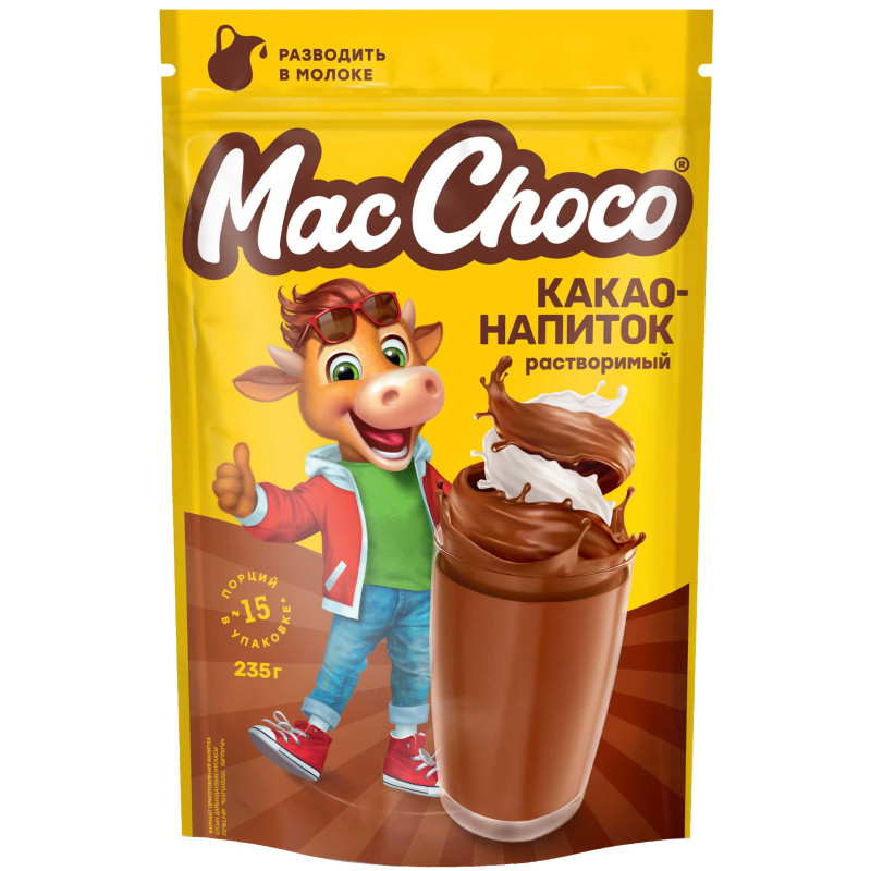 Какао напиток MacChoco, 235гр Какао напиток MacChoco, 235гр