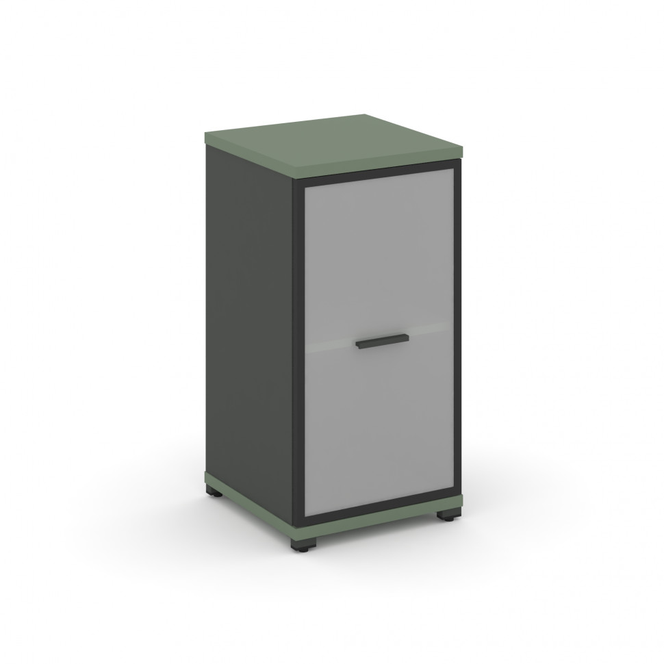 Concept Шкаф 1 узкая секция, 2 ниши CN.STU-213 RMB A Кобо/Антрацит/Металл Антрацит/Сатин 420*420*818