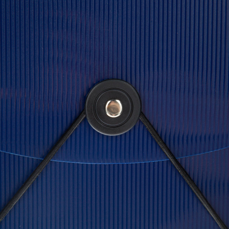 Портфель-картотека Комус на резинке 12 отд. А4, синий Портфель-картотека Комус на резинке 12 отд. А4, синий