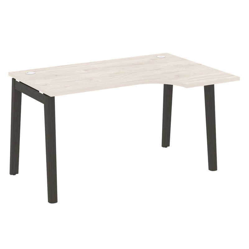 Onix Wood Стол эргономичный правый OW.SA-2 (R) Денвер Светлый/Дуб Темный/Металл Антрацит 1380*980*75