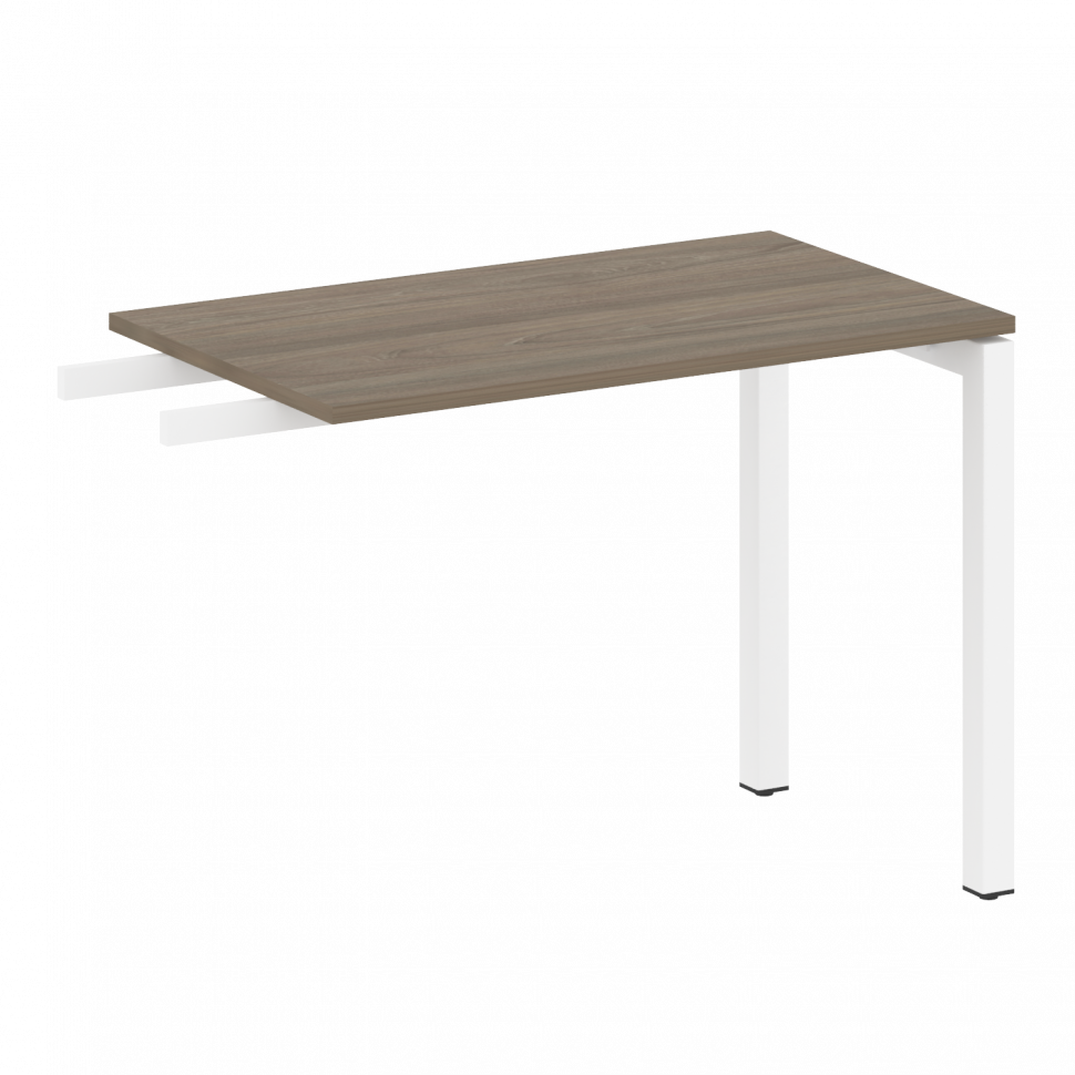 Metal System Quattro Приставной элемент на П-образном м/к 50БП.ПР-3 Вяз Благородный/Металл Белый 100 Metal System Quattro Приставной элемент на П-образном м/к 50БП.ПР-3 Вяз Благородный/Металл Белый 100