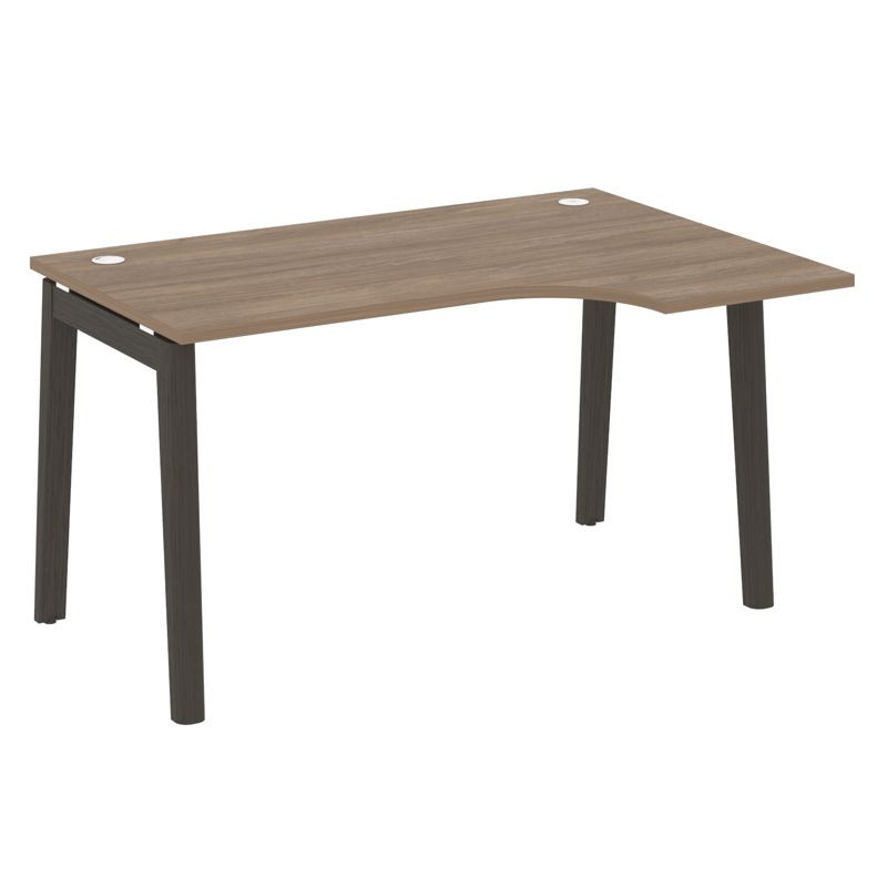Onix Wood Стол эргономичный правый OW.SA-2 (R) Дуб Аризона/Дуб Темный/Металл Антрацит 1380*980*750 (