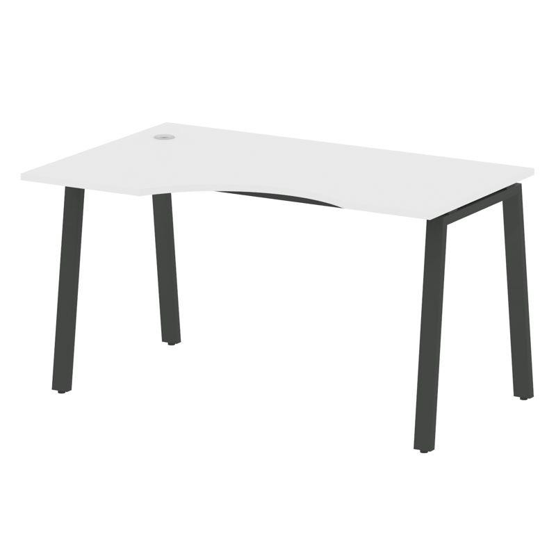 Metal System Стол криволинейный левый на А-образном м/к БА.СА-2 (L) Белый/Металл Антрацит 1400*900*7 Metal System Стол криволинейный левый на А-образном м/к БА.СА-2 (L) Белый/Металл Антрацит 1400*900*7