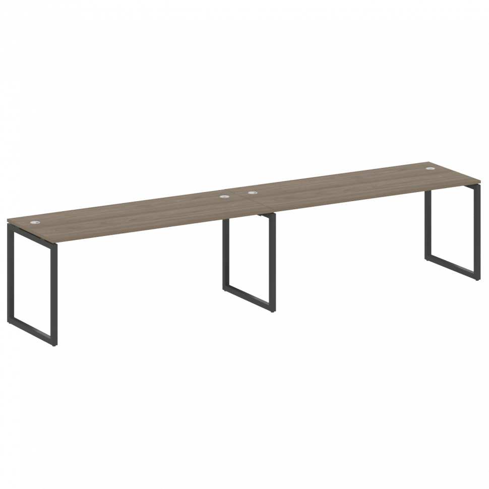 Metal System Quattro Рабочая станция на 2 места на О-образном м/к 40БО.СМ-2.5 Вяз Благородный/Металл