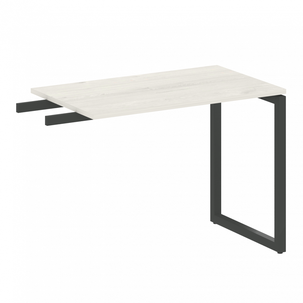 Metal System Quattro Приставной элемент на О-образном м/к 40БО.ПР-3 Дуб Наварра/Металл Антрацит 1000