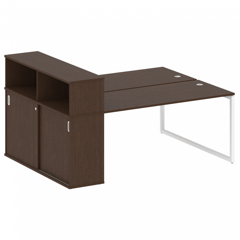 Metal System Quattro Рабочая станция с шкафом-купе на О-образном м/к 40БО.РС-СШК-2.4 Т Венге Цаво/Ме Metal System Quattro Рабочая станция с шкафом-купе на О-образном м/к 40БО.РС-СШК-2.4 Т Венге Цаво/Ме